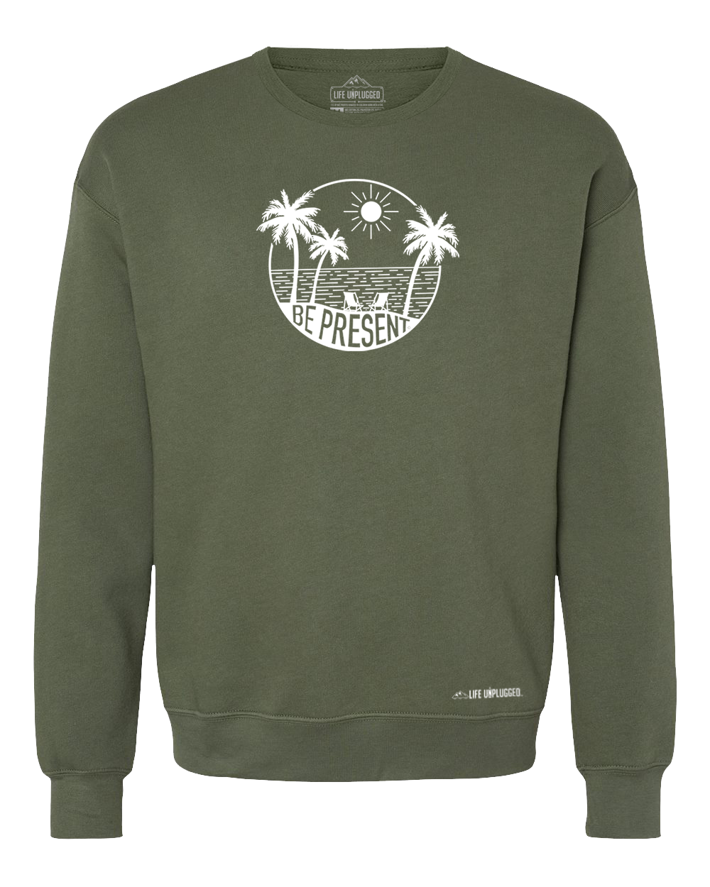 Be Present Beach Midweight Super Soft Crewneck Sweatshirt