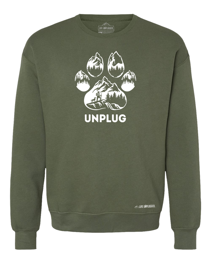 LIMITED DROP! Paw Print Mountain Scene Midweight Super Soft Crewneck Sweatshirt