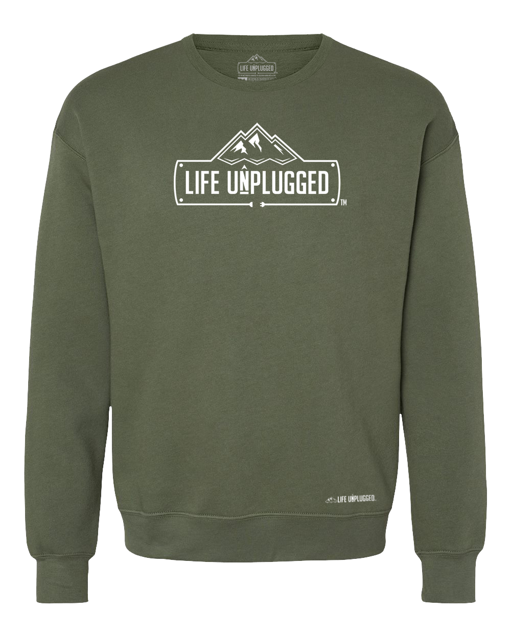 Life Unplugged Logo Midweight Super Soft Crewneck Sweatshirt