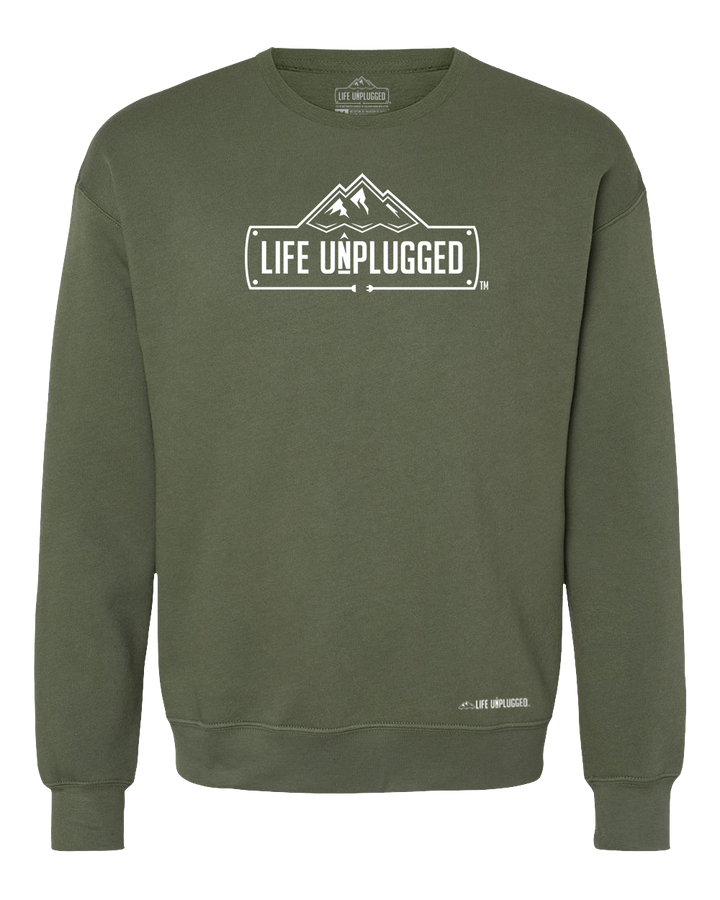 Life Unplugged Logo Midweight Super Soft Crewneck Sweatshirt