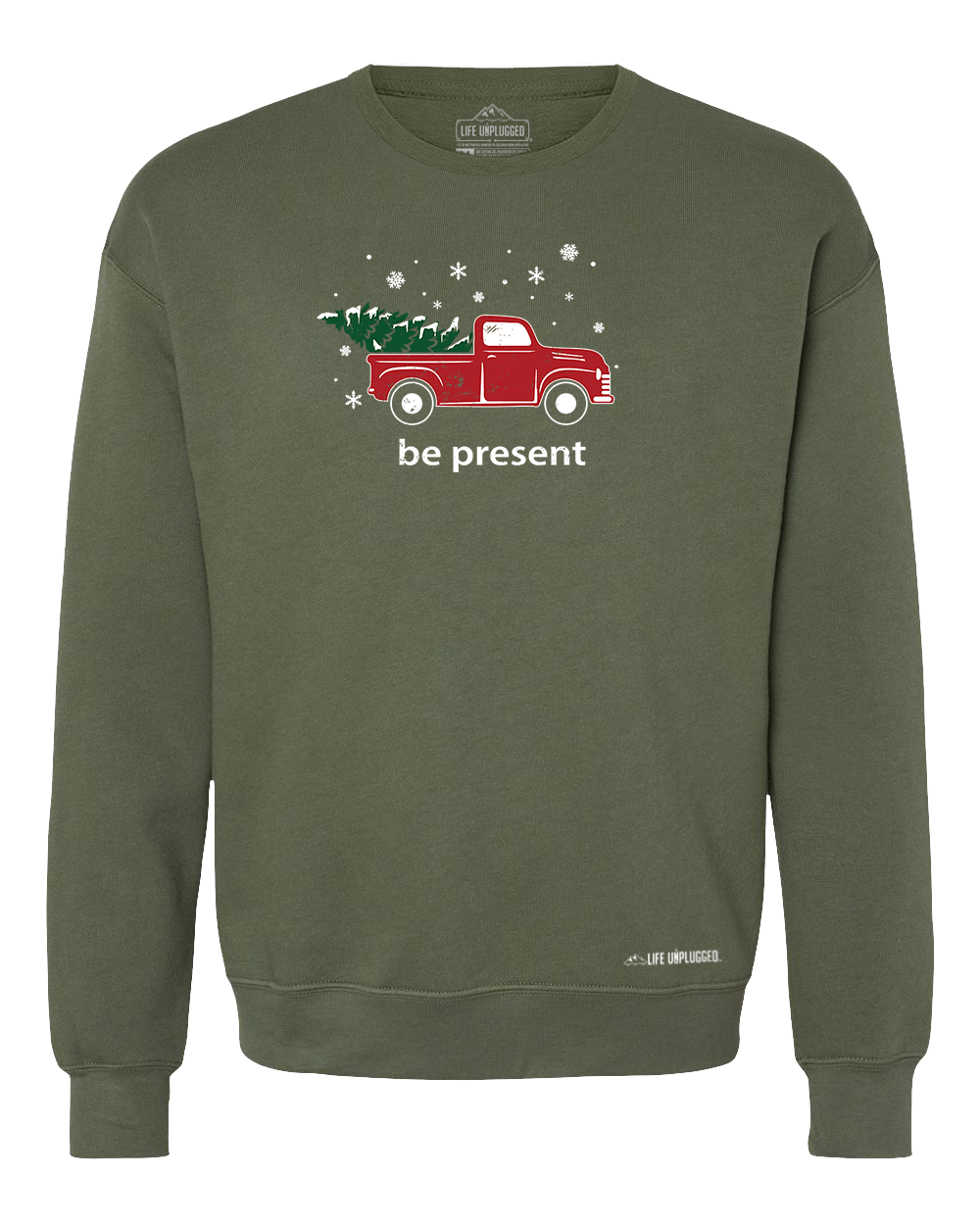 Christmas Tree Truck Midweight Super Soft Crewneck Sweatshirt