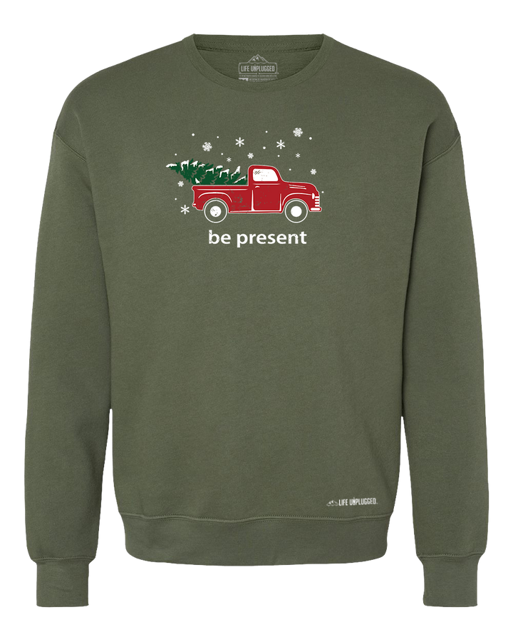 Christmas Tree Truck Midweight Super Soft Crewneck Sweatshirt