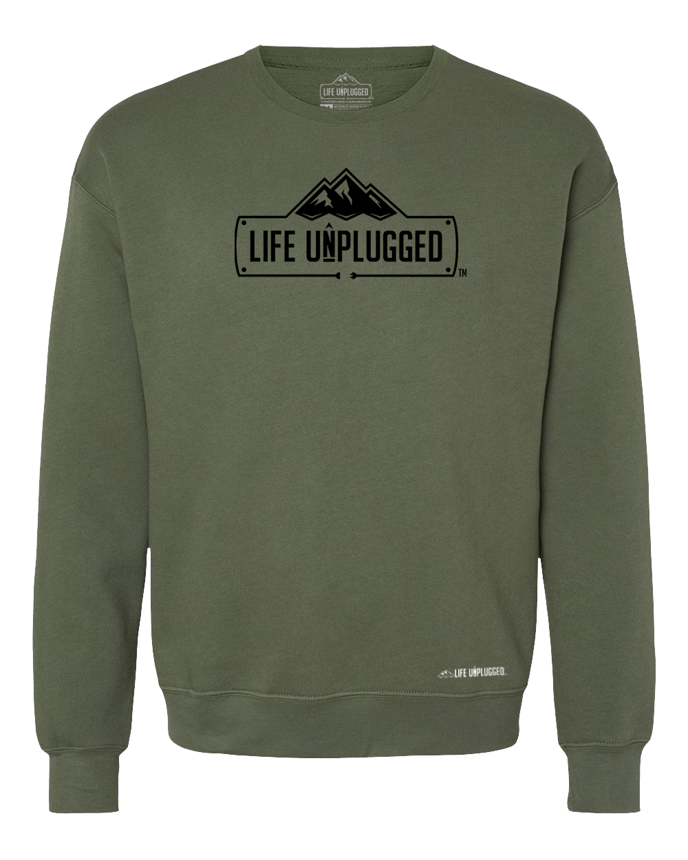 Life Unplugged Logo Midweight Super Soft Crewneck Sweatshirt