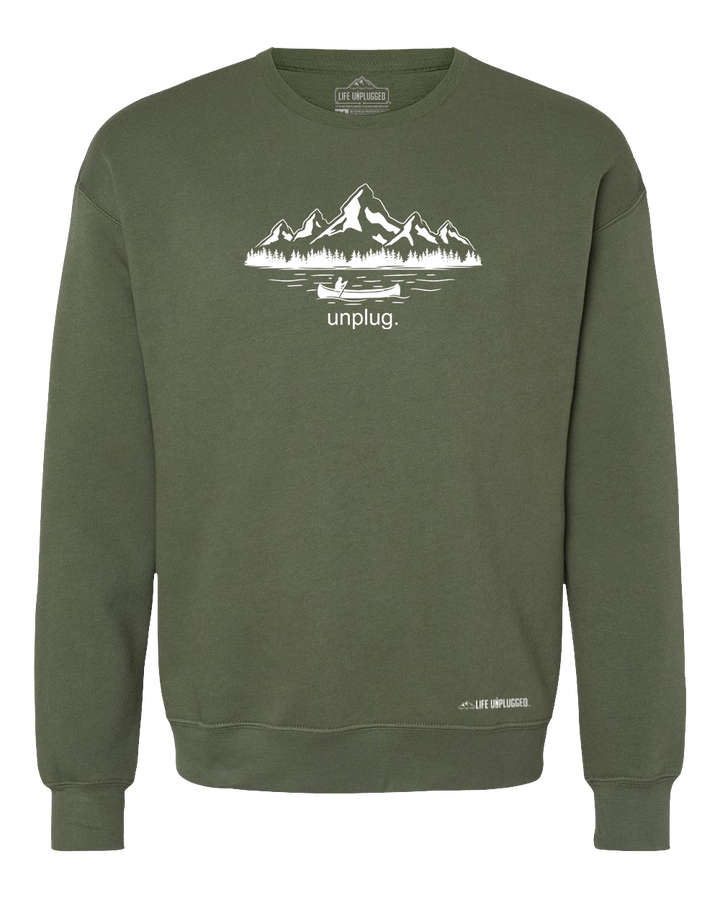 Canoeing In The Mountains Midweight Super Soft Crewneck Sweatshirt