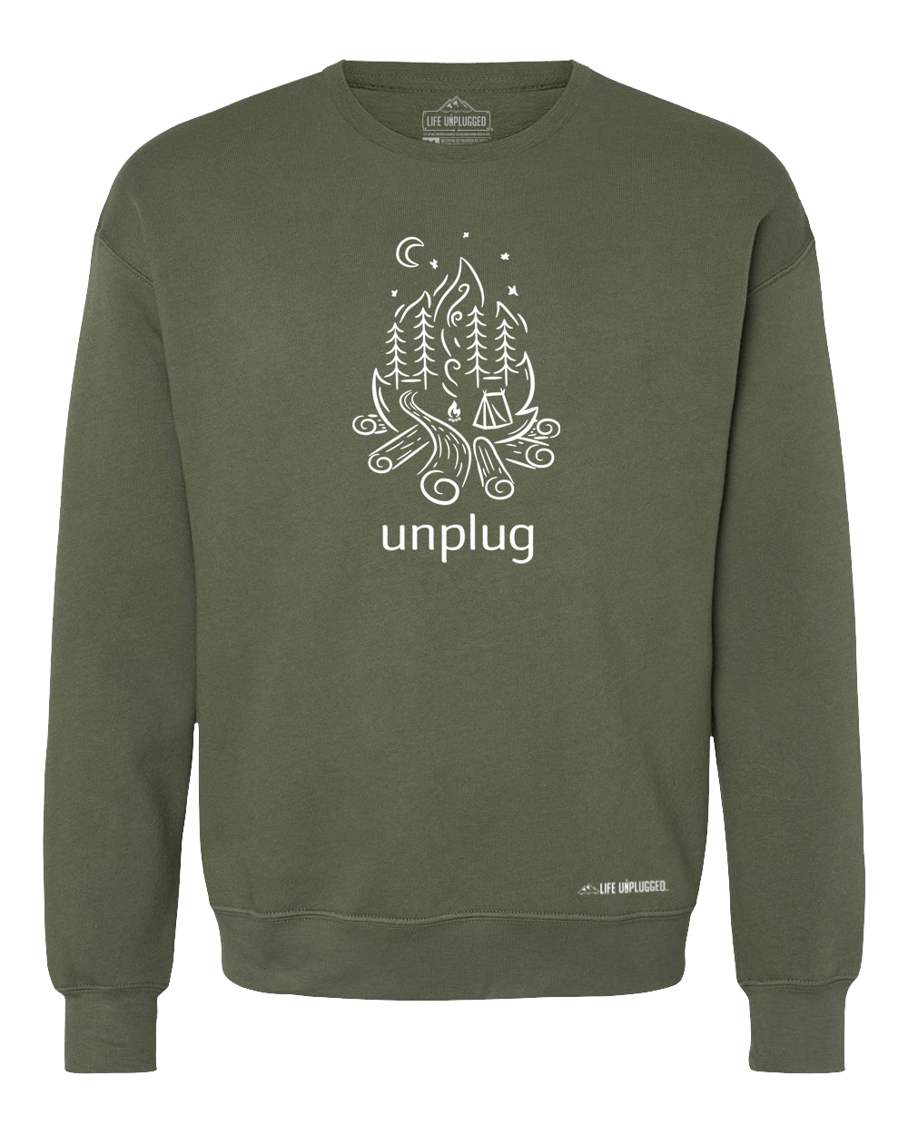 LIMITED DROP! Campfire Camping Scene Midweight Super Soft Crewneck Sweatshirt