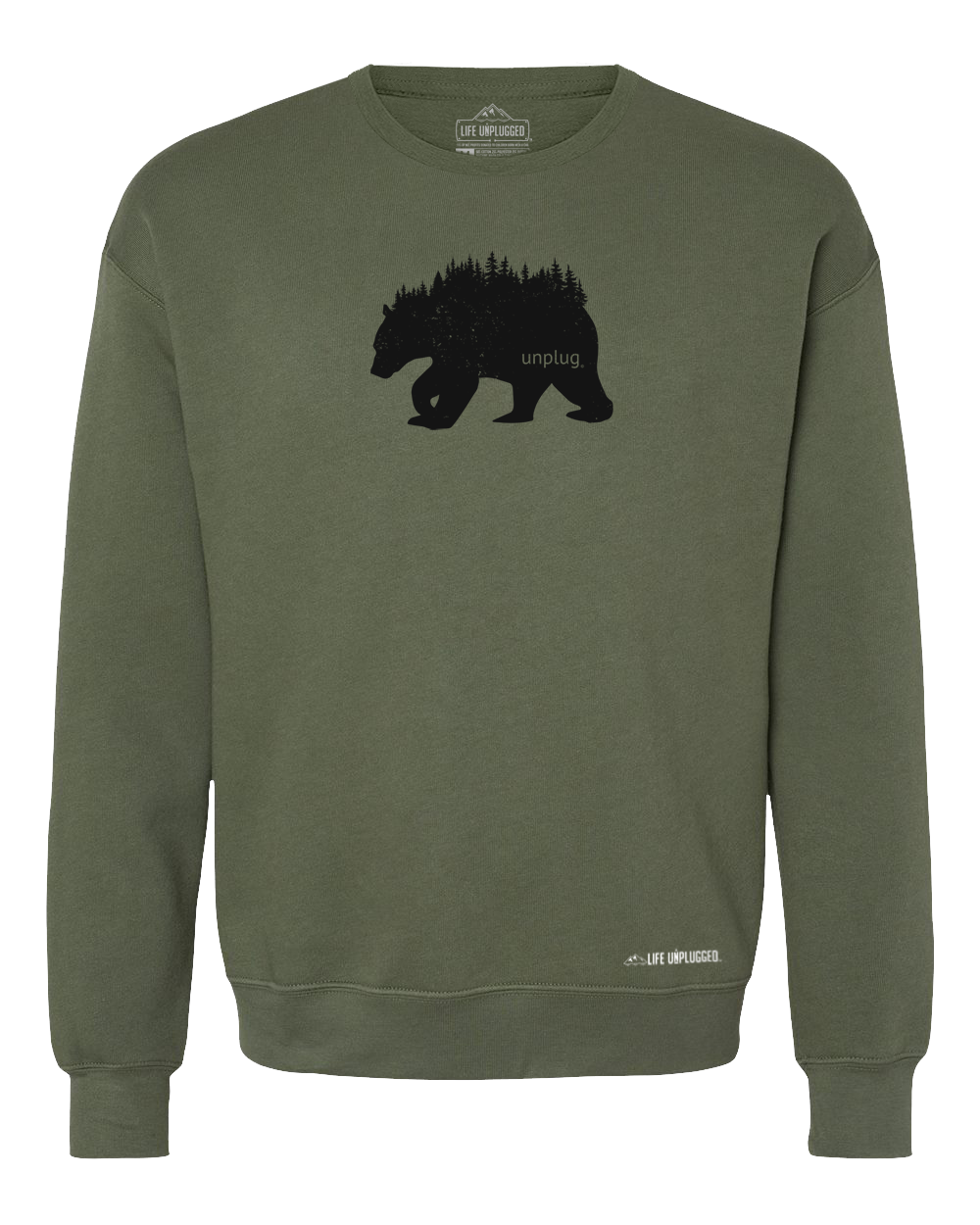 Bear In The Trees Midweight Super Soft Crewneck Sweatshirt