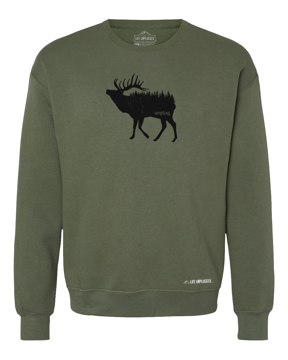 Elk In The Trees Midweight Super Soft Crewneck Sweatshirt