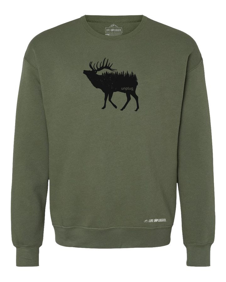 Elk In The Trees Midweight Super Soft Crewneck Sweatshirt