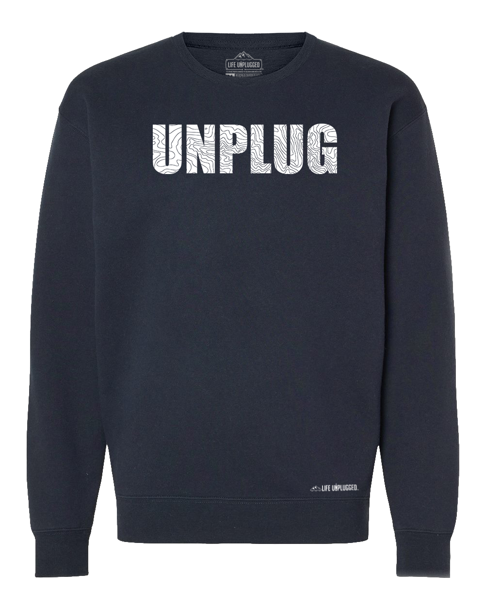 Unplug Topo Map Heavyweight Crewneck Sweatshirt