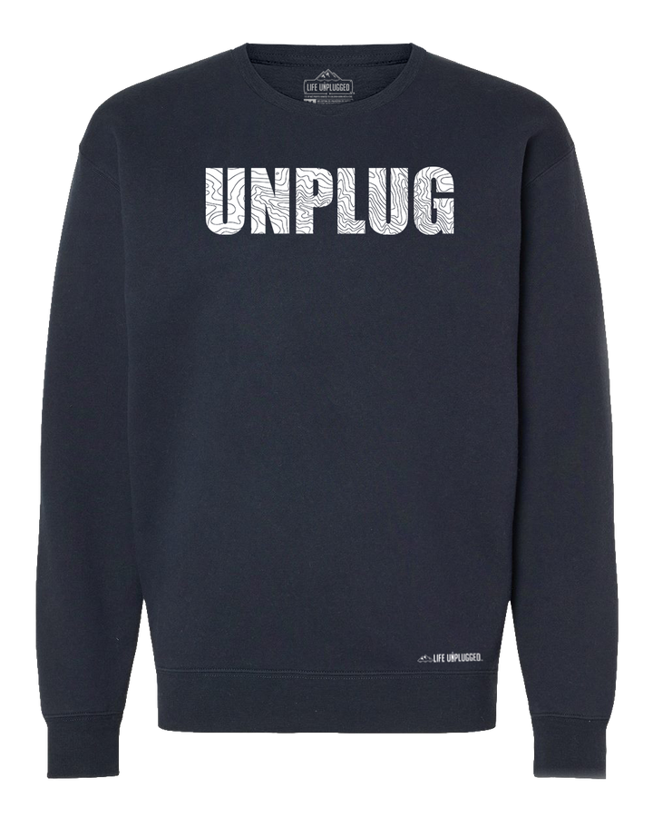 Unplug Topo Map Heavyweight Crewneck Sweatshirt