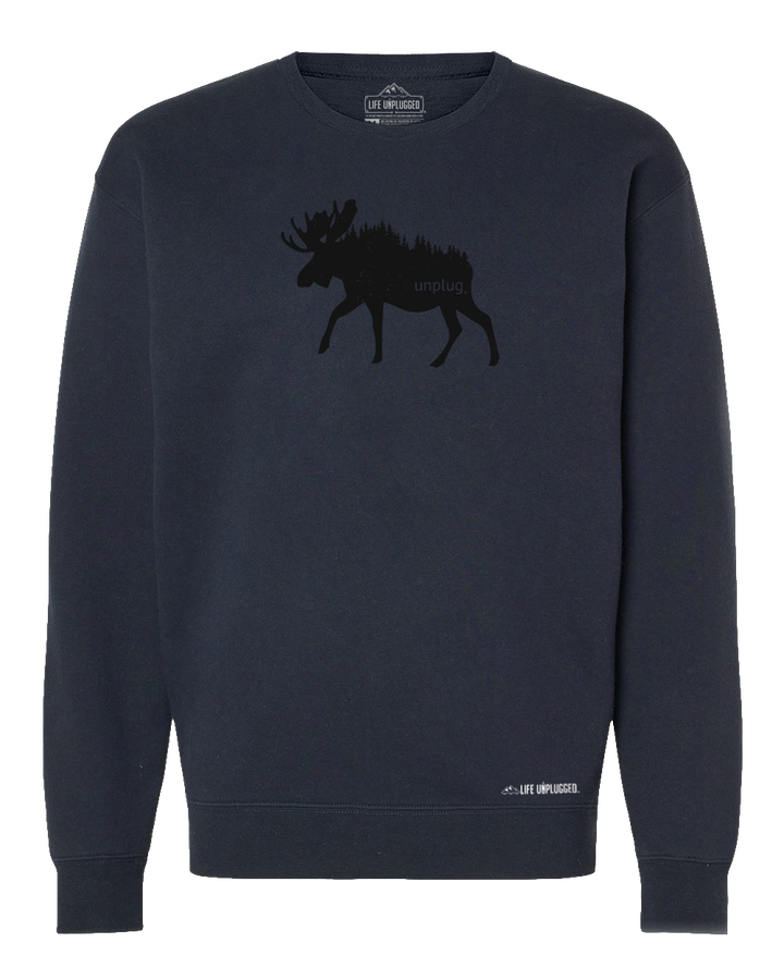 Moose In The Trees Heavyweight Crewneck Sweatshirt