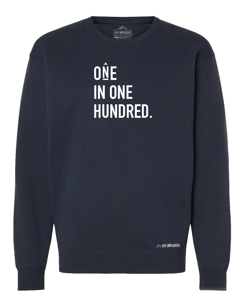 One In One Hundred Stacked Heavyweight Crewneck Sweatshirt