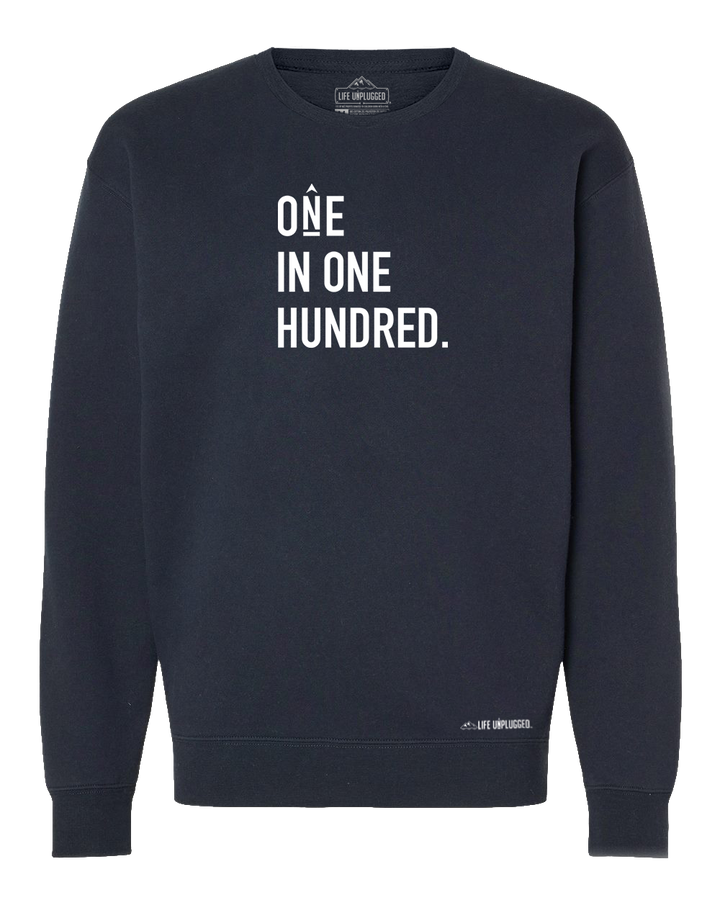 One In One Hundred Stacked Heavyweight Crewneck Sweatshirt