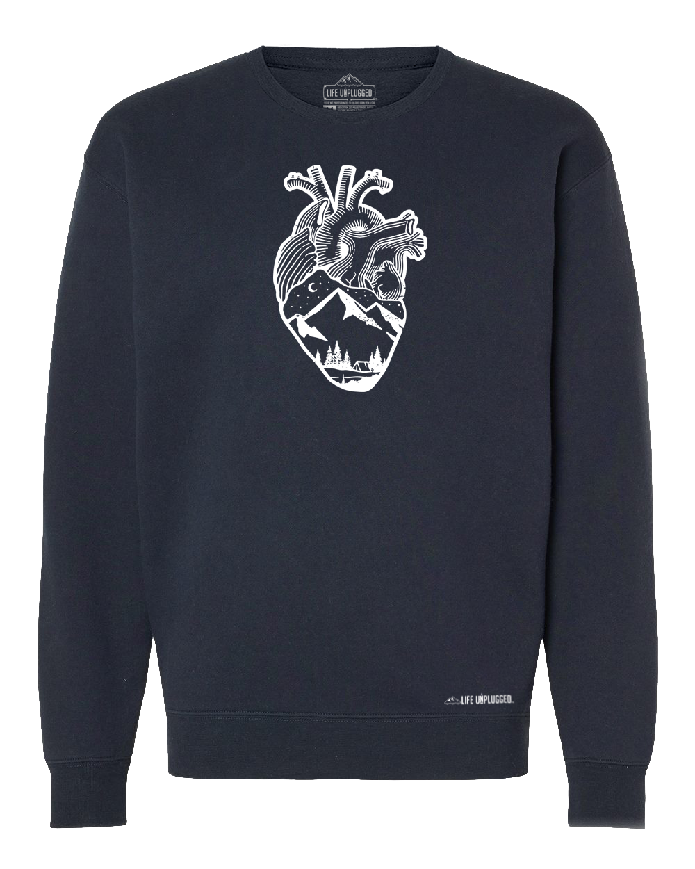 Anatomical Heart (Full Chest) Heavyweight Crewneck Sweatshirt