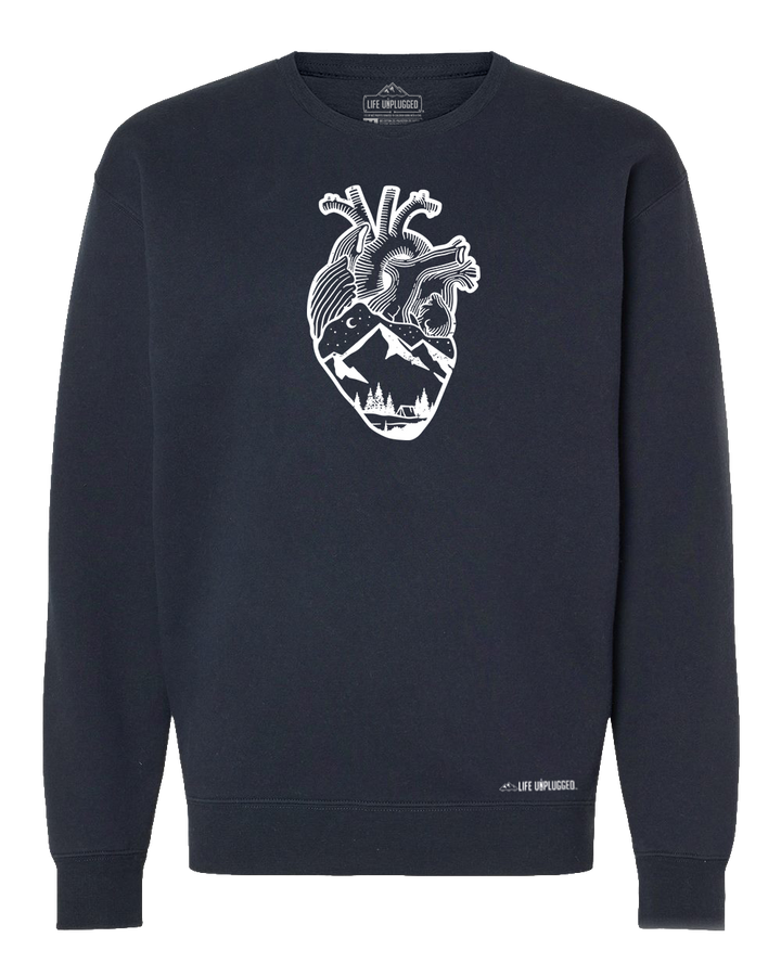 Anatomical Heart (Full Chest) Heavyweight Crewneck Sweatshirt