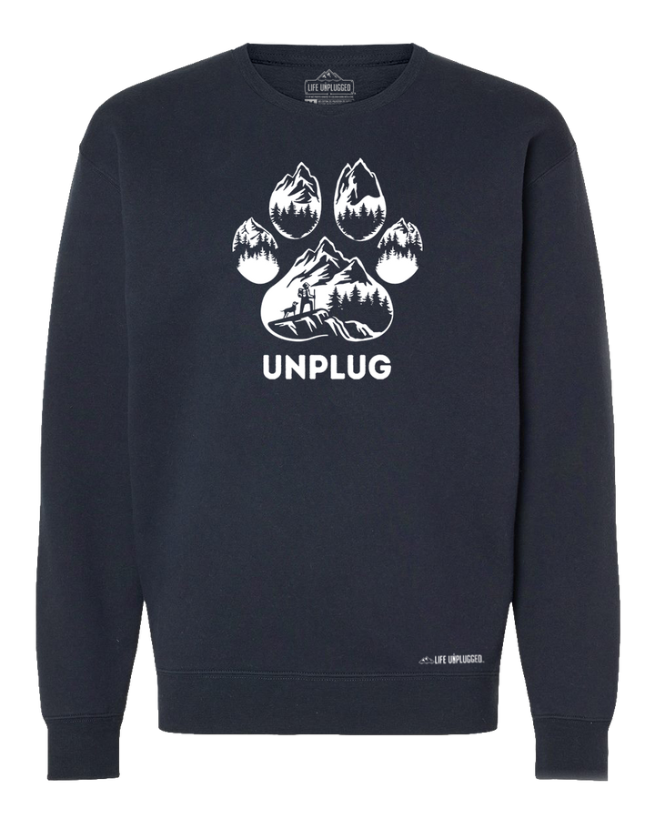 LIMITED DROP! Paw Print Mountain Scene Heavyweight Crewneck Sweatshirt